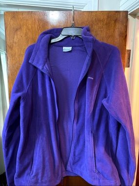 Columbia Women's Purple Full-Zip Fleece Utility Jacket